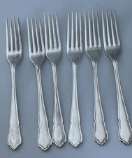 Cooper Bros & Sons Ltd DUBARRY Sheffield England Dessert Forks 7.25"  - 6 boxed