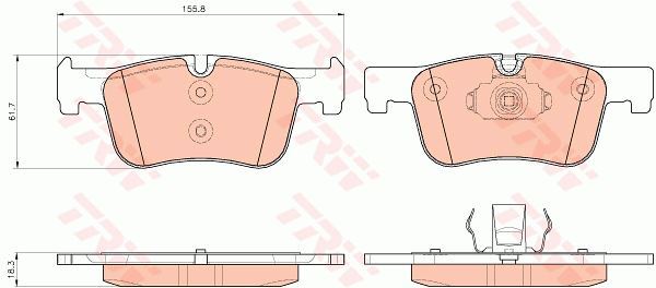 Plaquettes de frein BMW 120d xDrive 118i 320d 318d 316d jeu de 4 pièces avant