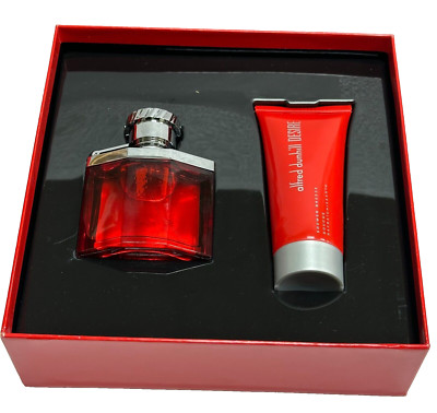 Desire Red By Dunhill 2pc Gift Set For Men 1.7 oz EDT + 3.4oz Shower Breeze Box