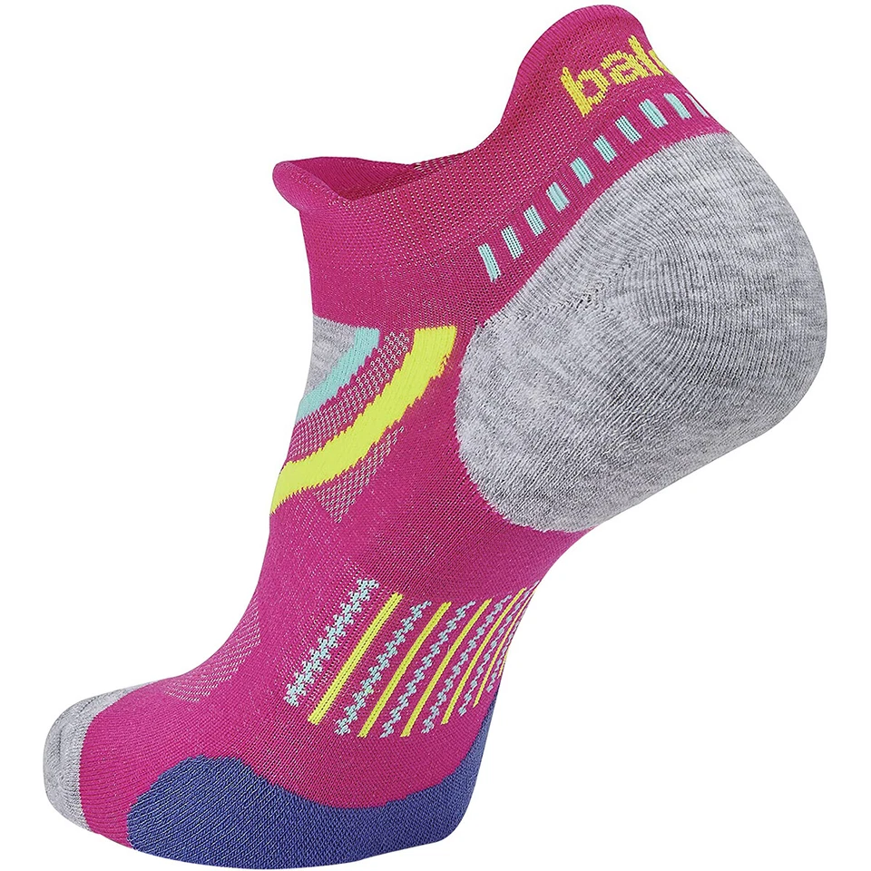 Balega UltraGlide No Show Running Socks - Electric Pink/Midgray - Image 4 of 4