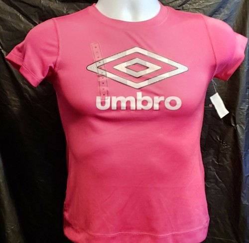 Rosa Damen Jugend Medium Umbro Kurzarm. Polyester Stay Dry Fashion... - Bild 2 von 3