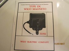 Color 1929 Wico EK Magneto Service & Parts Manual  Hit Miss Engines