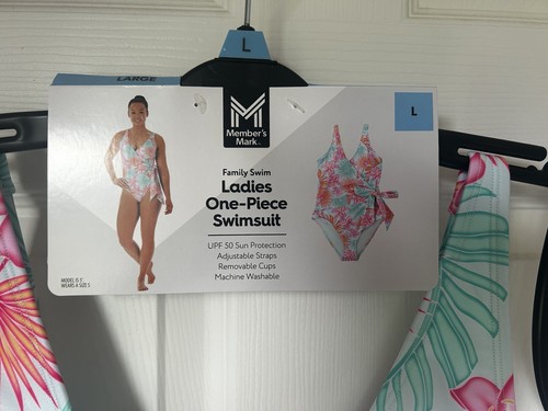 Member's Mark Damen Family Swim verstellbarer Träger großer Einteiler Badeanzug neu - Bild 3 von 6