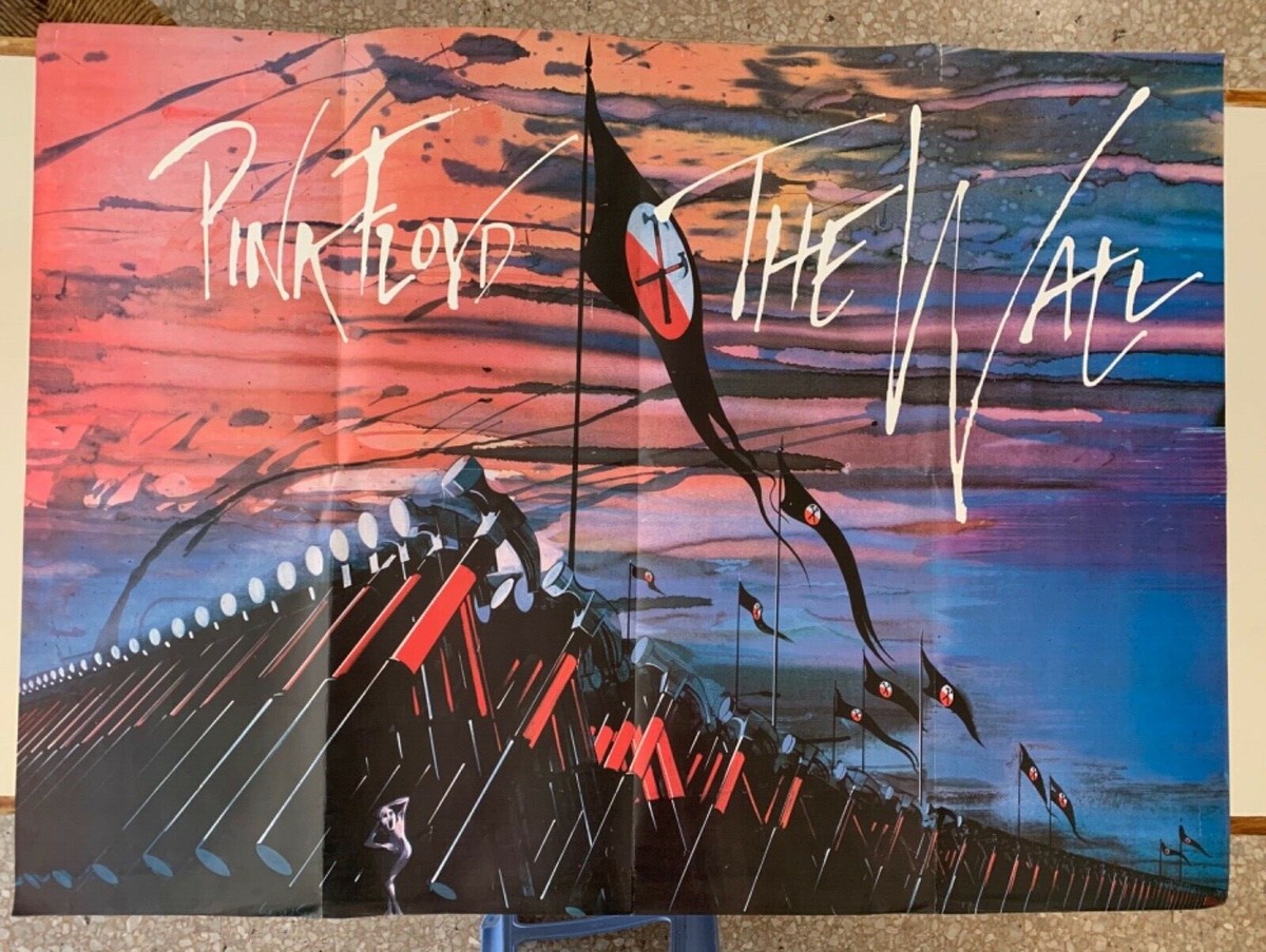 PINK FLOYD,THE WALL, BY GERALD SCARFE, RARE REPRODUCTION XL 49,5