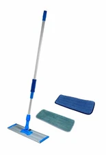 36 inch Mop Kit - Mop Frame, Telescopic pole, Microfiber Wet and Dry Mop Pads