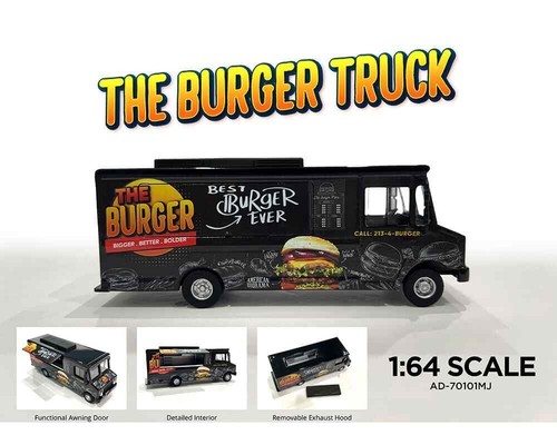 1:64 Food Truck - Burger Truck -- American Diorama AD-70101MJ - Picture 3 of 3
