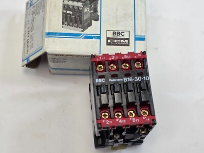 NEW Auxiliary Contactor B16-30-10 Petercem BBC