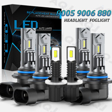 For Pontiac Aztek 2001-2005 LED Headlight HIGH Low Fog Light Bulbs Kit White 6x