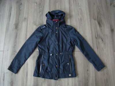 S.OLIVER Jacke M 152 Mädchen Girl Parka Anorak Kapuze BLAU 1xgetragen