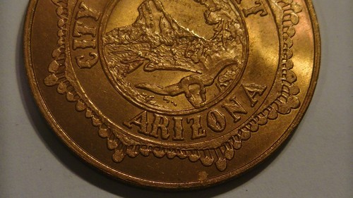 Ciudad de Prescott Arizona 1964 medalla del centenario ficha jinete de caballo sin circular - Imagen 15 de 18