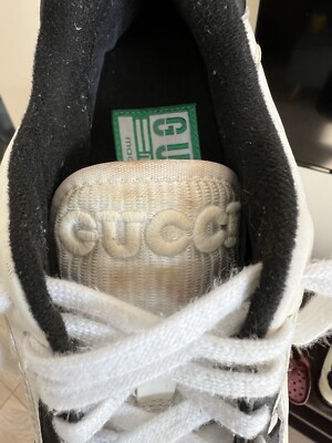GUCCI Mac 80 Embroidered Gg Leather Low Top Sneakers EU 37 GUCCI Mac 80 Embroidered Gg Leather Low Top Sneakers EU 37