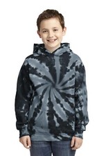 Port  Company Youth Long Sleeve Tie Dye Pullover Hooded Sweatshirt PC146Y