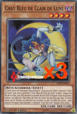 Yu-Gi-Oh!  Mondlichtblaue Katze (Lunalight): LED4-FR050 -VF/Commune-