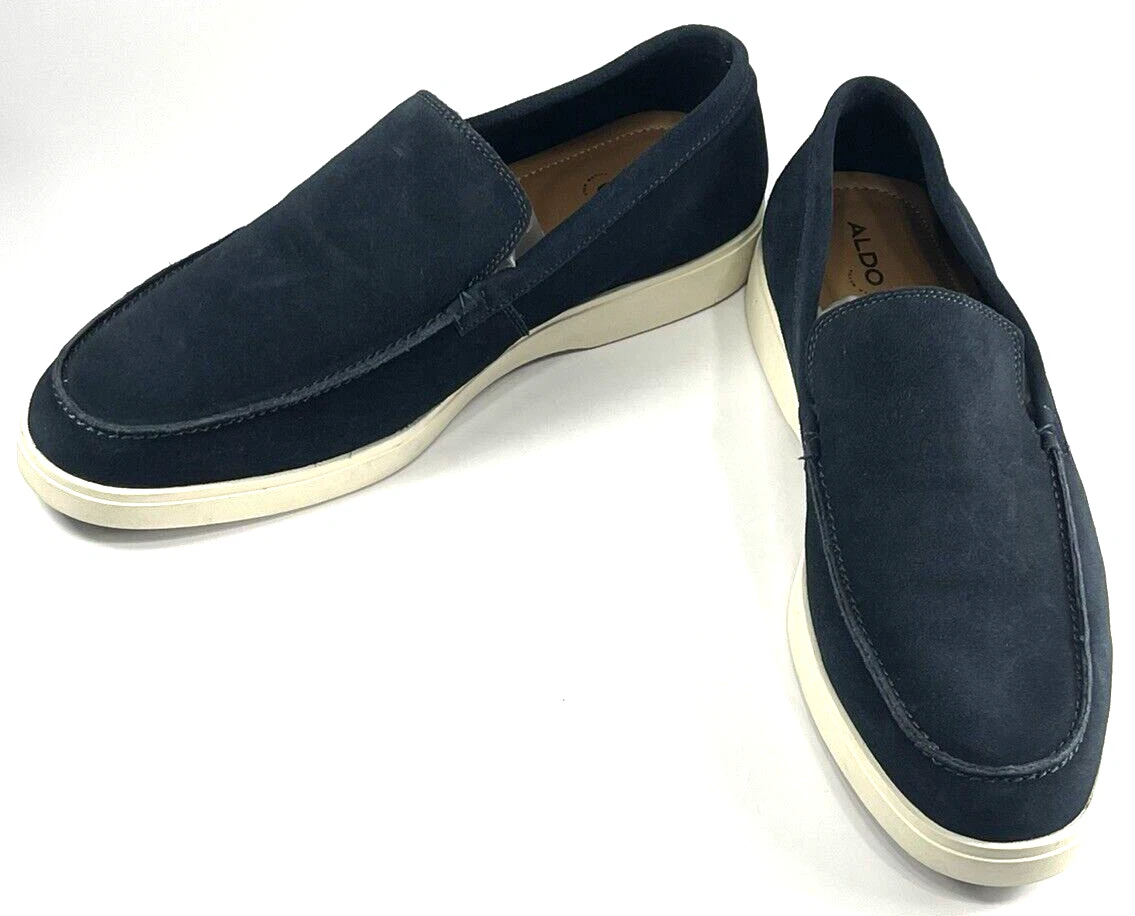 Good preowned condition 
Navy Blue leather /suede ALDO Brilaniel Casual shoes Aldo shoes casual blue mens size 13 pre-owned | eBay main image 2