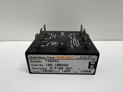 GOOD USED! SSAC 1A 120V SOLID STATE TIMER TSB422