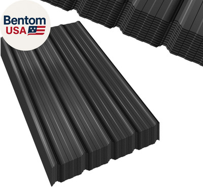Extra-Wide Coverage Metal Roof Panels (62''X33'') Corrugated Galvanized Steel with