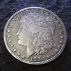 1880-CC Morgan Silver Dollar - Choice VF+ details key from the Carson City mint