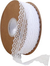 Lace Trim Ribbon Lace Fabric Vintage Pattern Roll Ribbons - Perfect for Gift Wra