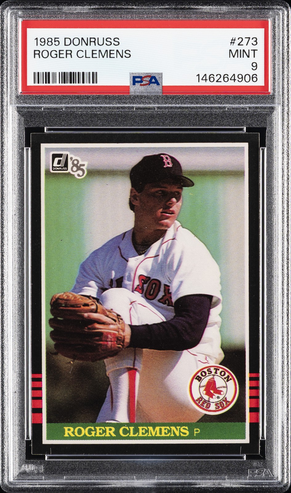 1985 DONRUSS #273 ROGER CLEMENS ROOKIE RC PSA 9