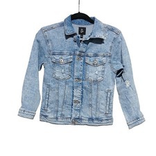 Art Class Kids Light Wash Distressed Denim Jacket Size M 8