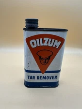 VINTAGE OILZUM Tar Remover MOTOR OIL The White & Bagley Co Mass