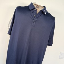 Graham Luxe Golf Polo Shirt Mens Size XL Black Performance NWT Short Sleeve