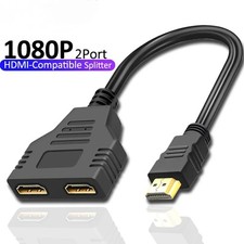 4K HDMI Cable Splitter Adapter 2.0 Converter 1 In 2 Out 1 Male to 2 Female lot