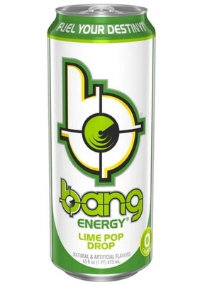   New Exclusive BANG LIME POP DROP Fruit Energy Drink 16 Fl Oz (1 Can)