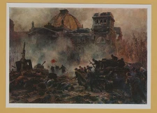 1977 WW2 Military War Last Throw. Storming Reichstag BERLIN OLD Russian Postcar