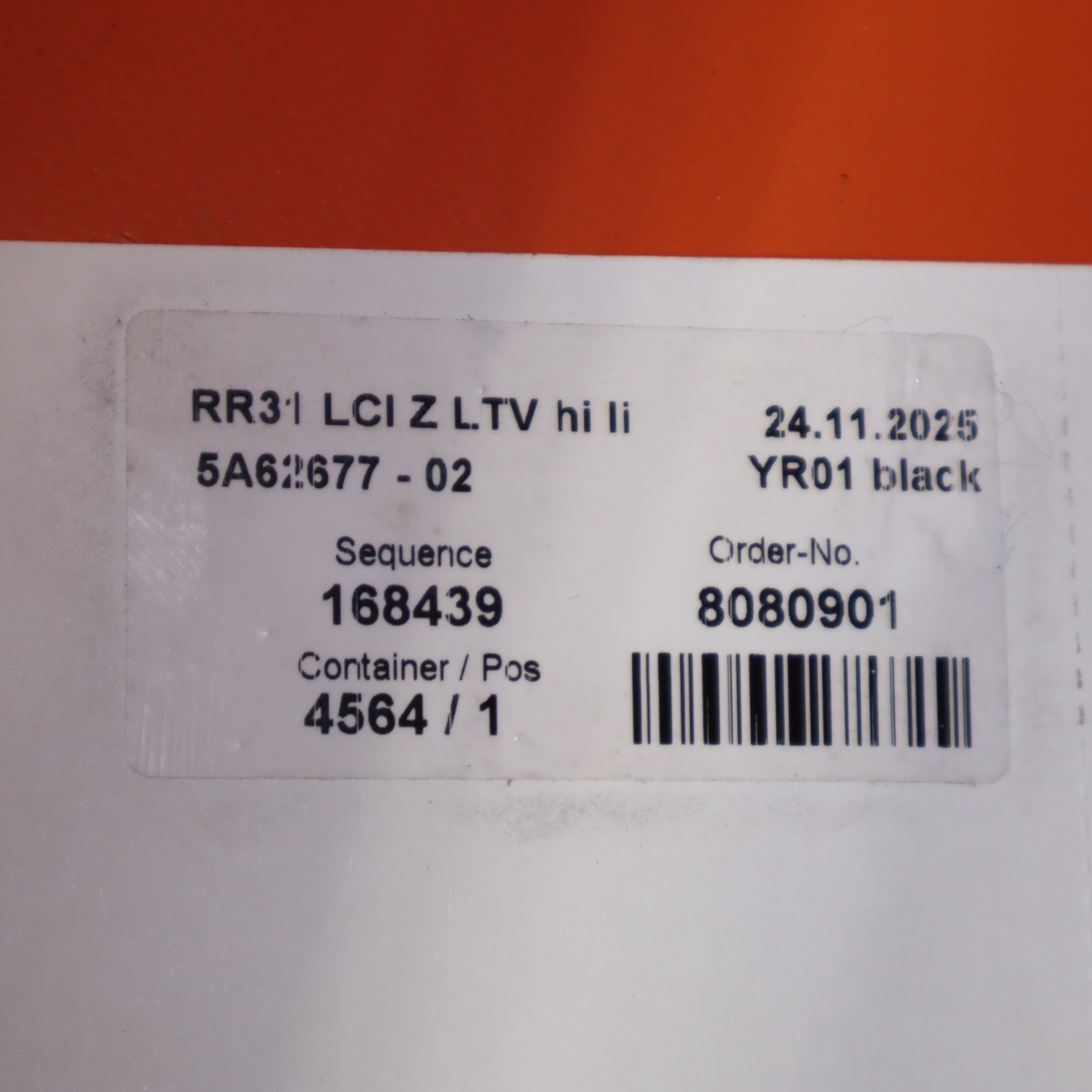 Rolls-Royce Cullinan 2025-2026 Rear Left Rocker panel trim P/N 51777452193