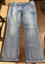 Maurices Women's Size 14 Reg Blue Jeans Mid Rise 30  Inseam