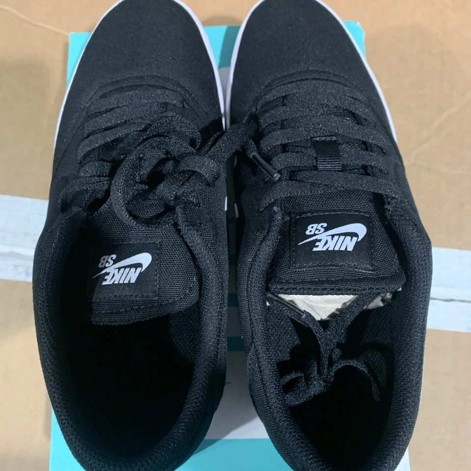 Nike SB Check Canvas (GS) Black/White Boy's Skate Shoes-6.5Y NIB 905373-003 - Image 2 of 4