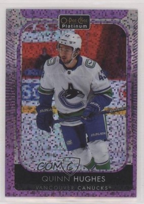 2021-22 O-Pee-Chee Platinum Violet Pixels 16/299 Quinn Hughes #121 yf0