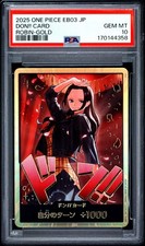 2025 ONE PIECE JAPANESE EB03-HEROINES EDITION NICO ROBIN-GOLD DON!! CARD PSA 10