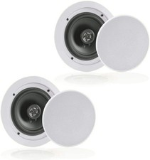 Pyle 6.5  Pair Bluetooth Flush Mount In-wall In-ceiling 2-Way Speaker System