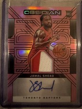Jamal Shead Rookie Jersey Ink Auto Pink Flood #/49 SP MEM 2024 Obsidian Raptors