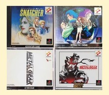 Metal Gear Solid Integral Snatcher Policenauts Tactical Espionage 4er Set PS1
