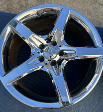 Mercedes R231 SL Class AMG 19x9.5 OEM Chrome Rear Rim/Wheel SL400 SL 450 SL550