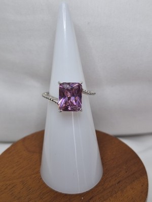 Ryze Ring Size 5 Core Line MS. Dusty Rose CZ On 925 SS Read Description 