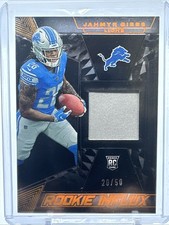 2023 Panini Black - Rookie Influx Materials Jahmyr Gibbs #RI-20 Citrine /50...