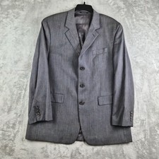 Lauren Ralph Lauren Blazer Mens Gray 42R 100 Wool 3 Button Classic Sport Coat