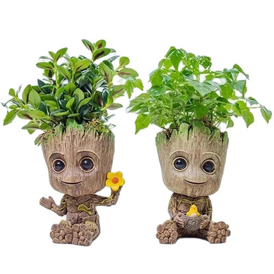 1 Pcs 5cm Groot Miniature Tree Man Model - Cartoon Desktop Ornament &  Decor