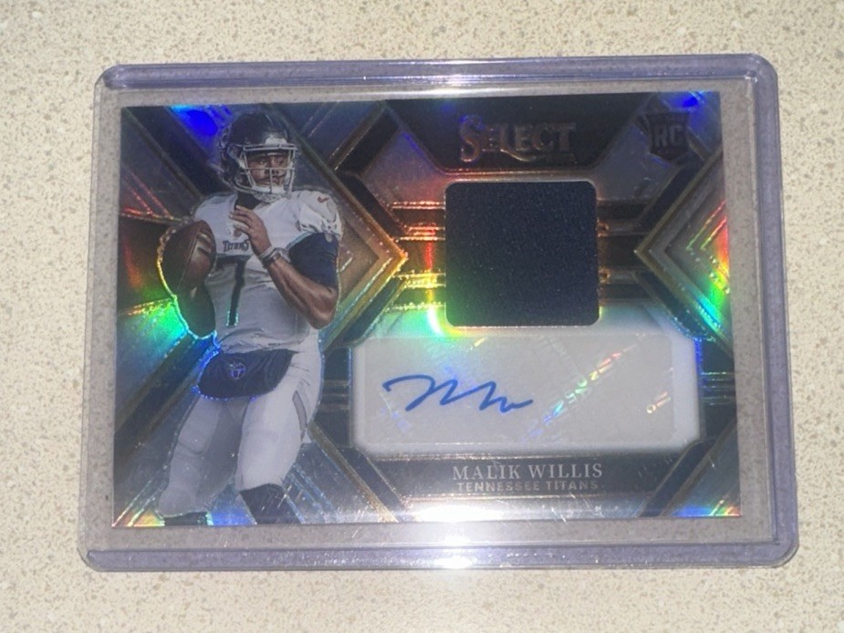 2022 Panini Select Malik Willis Silver Prizm RC Auto Patch/199 🐬’s! &FREE SHIP!