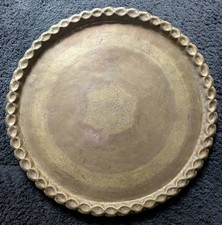 Messingtablett, orientalisch, RIESIG, Indien, 92cm, 7,2 kg