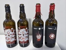 2023 Surly Darkness and Collaborations Empty Beer Bottles Lot of 4