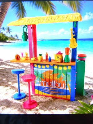 Barbie Spielset Malibu Beach Bar Strandhütten-Spaß + Zubehör Mattel (22248)  