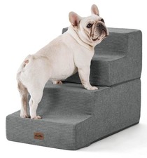 Made4Pets Dog Steps for Bed, Extra Wide Dog Stairs for High Bed Couch Sofa, 3...