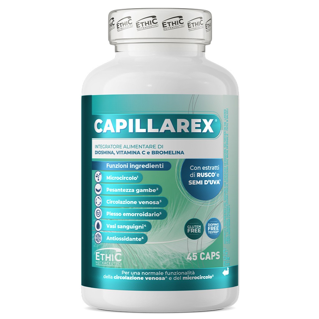 Capillarex 45 Capsule - Integratore per il microcircolo e la circolazione venosa - Immagine 2