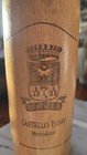 Vintage Wooden Wine bottle salt pepper grinder etched Castello Banfi Montalcino — photo 2