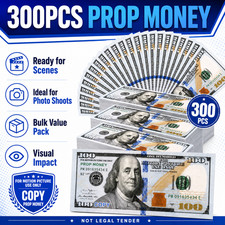 100 Dollar Bills Prop Motion Picture Money 30,000 Total Video Photo Prop Cash